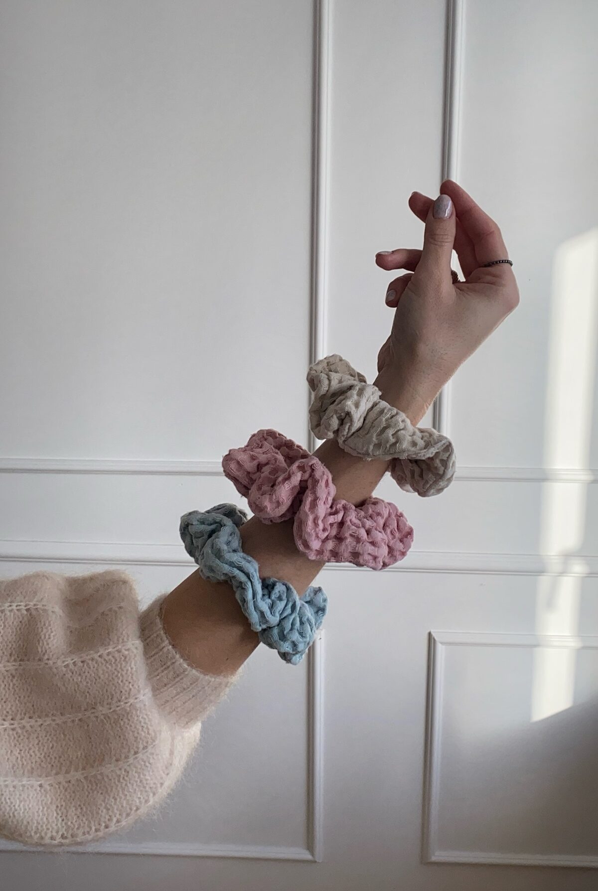 Lniana GUMKA do włosów ( wafelkowa) – 8 kolorów