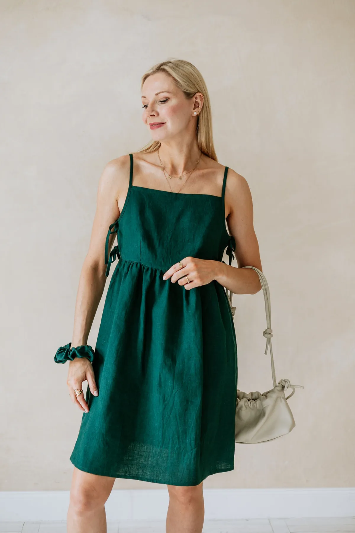 Lniana sukienka POLA mini
